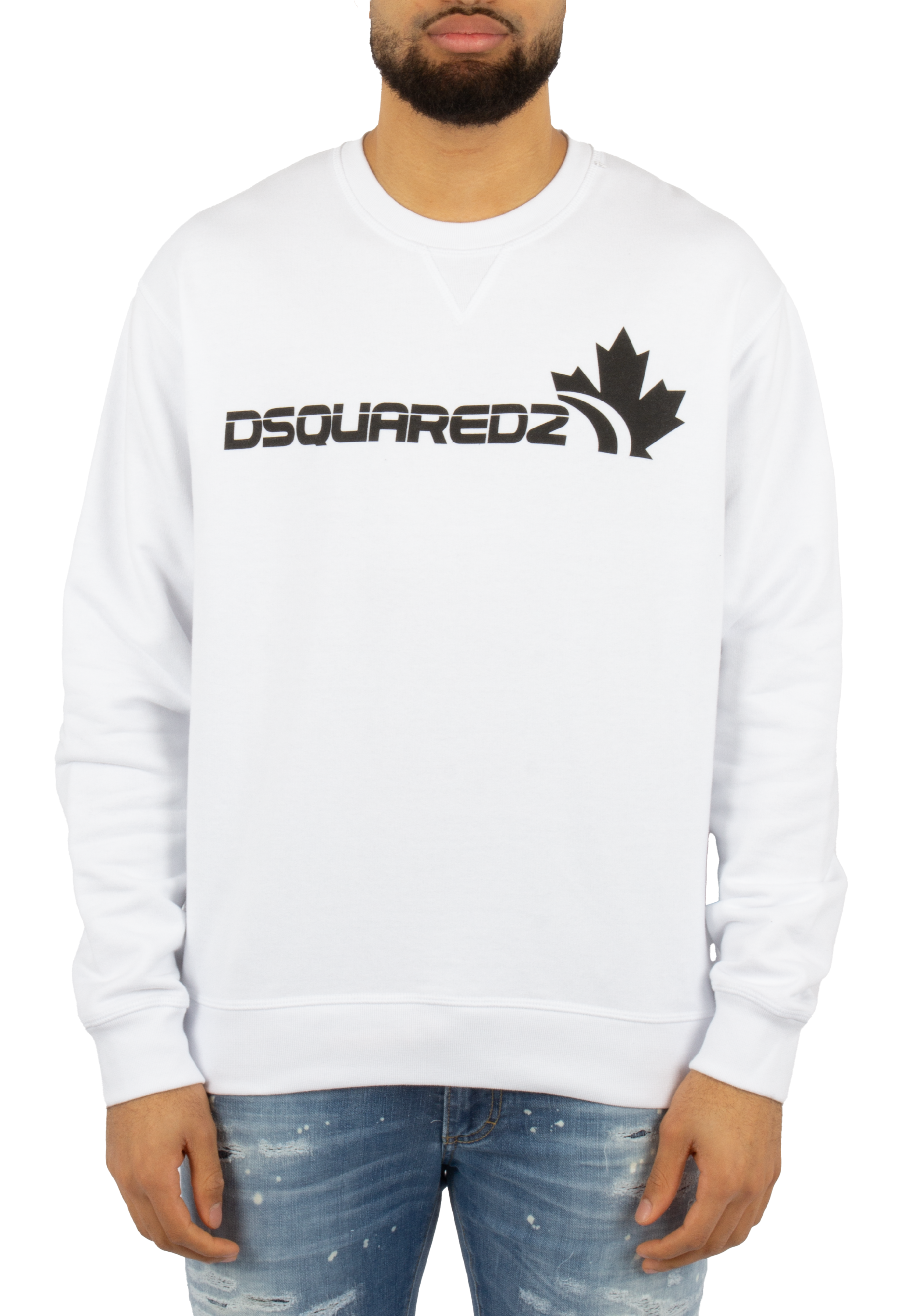 Dsquared2 Wit Cool Fit Sweater