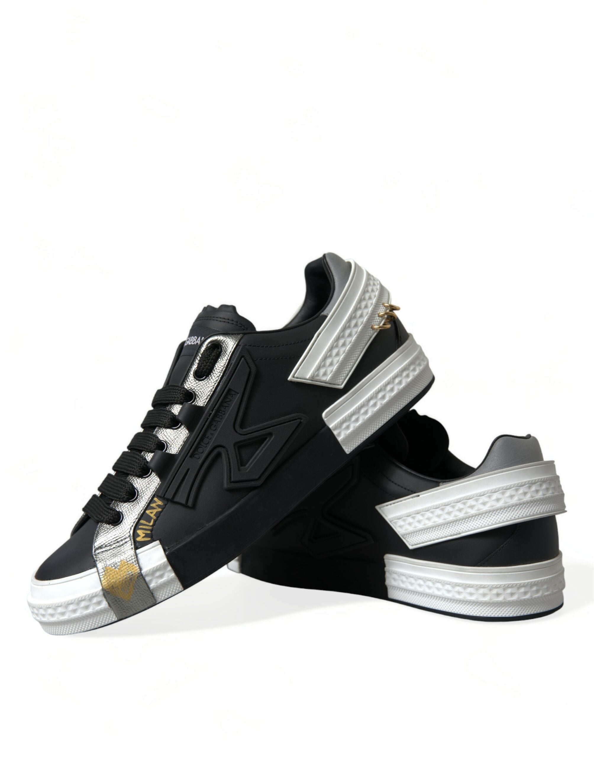 Dolce & Gabbana Zwart Portofino Sneakers