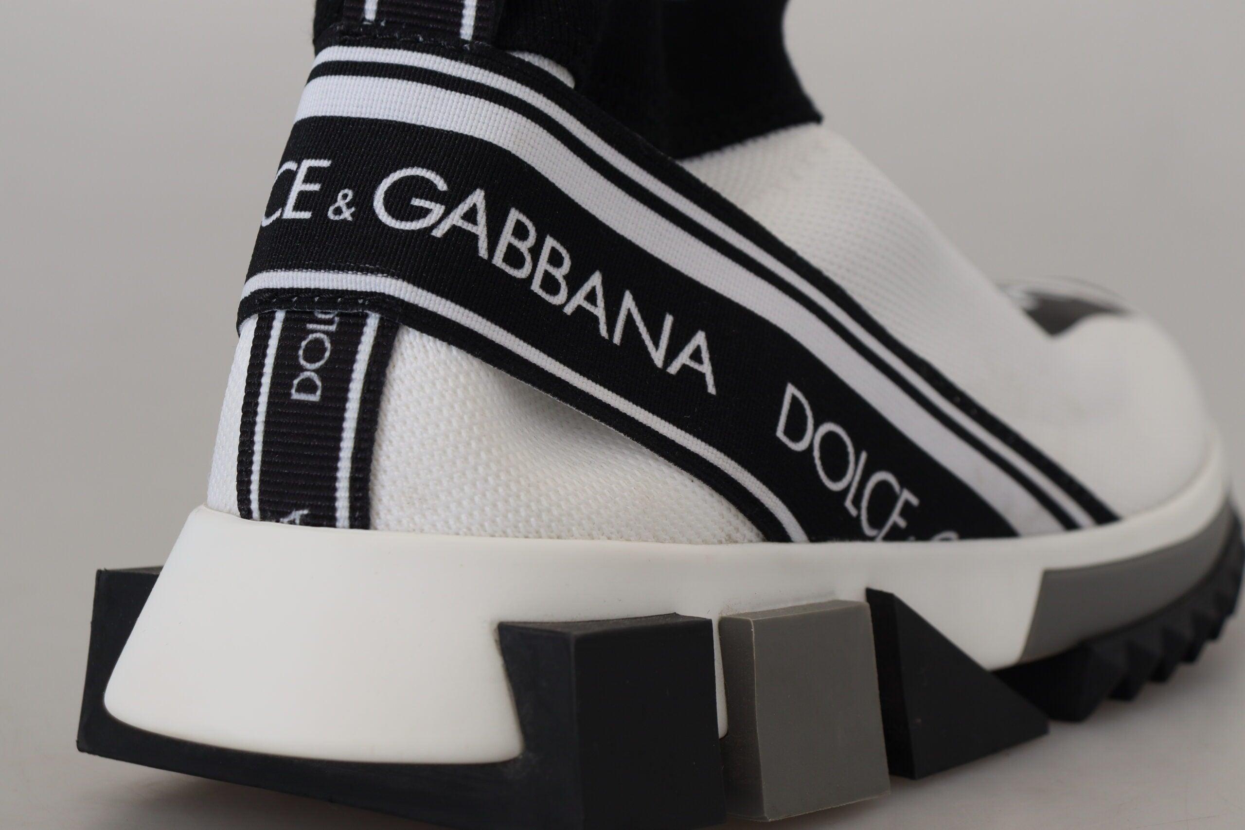 Dolce & Gabbana Wit Sokken Sneakers