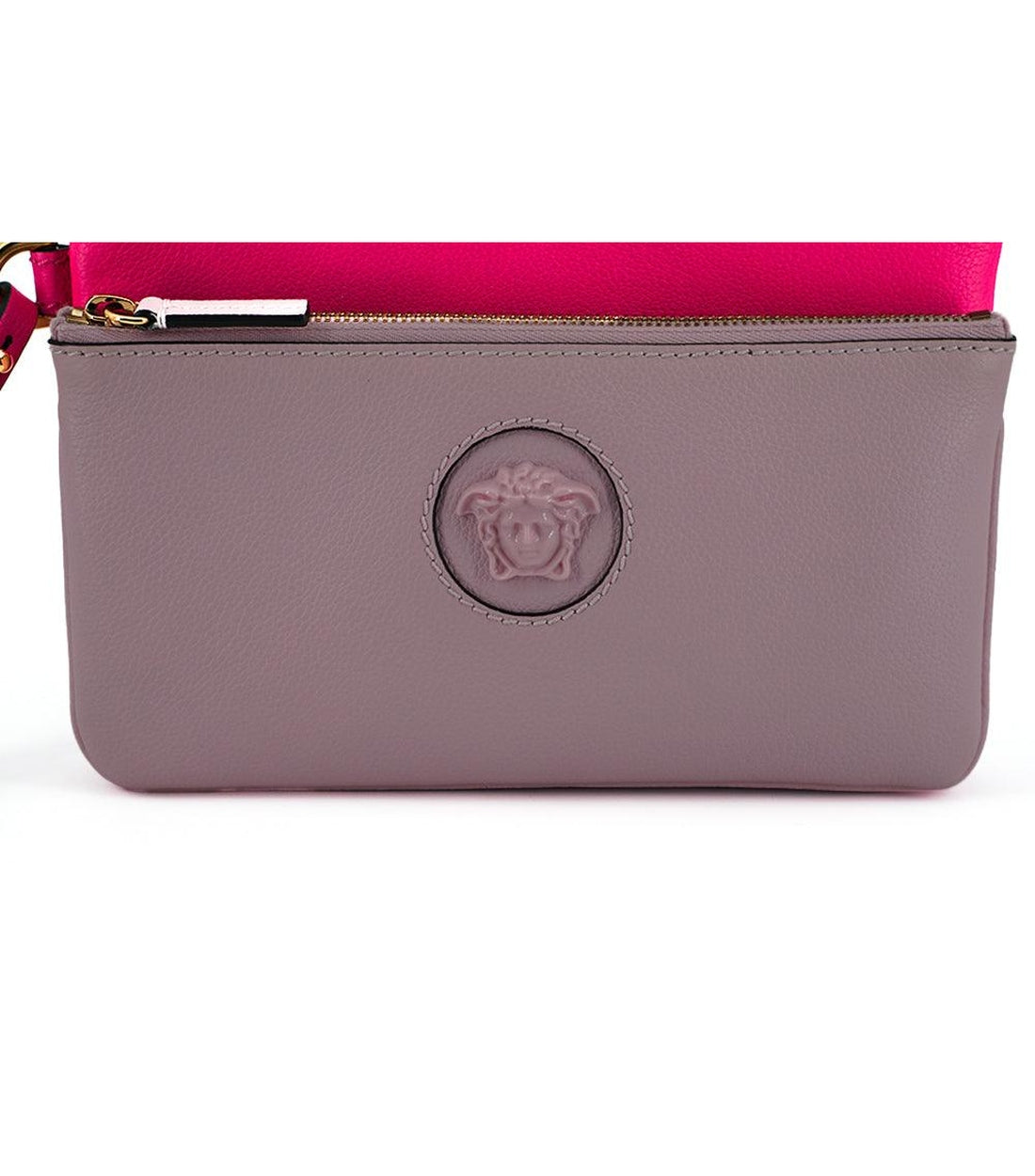 Versace Kalfsleer Pouch Tas Roze