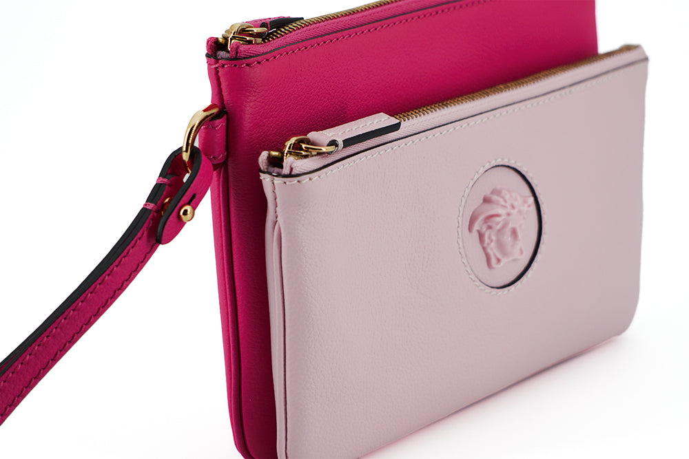 Versace Kalfsleer Pouch Tas Roze