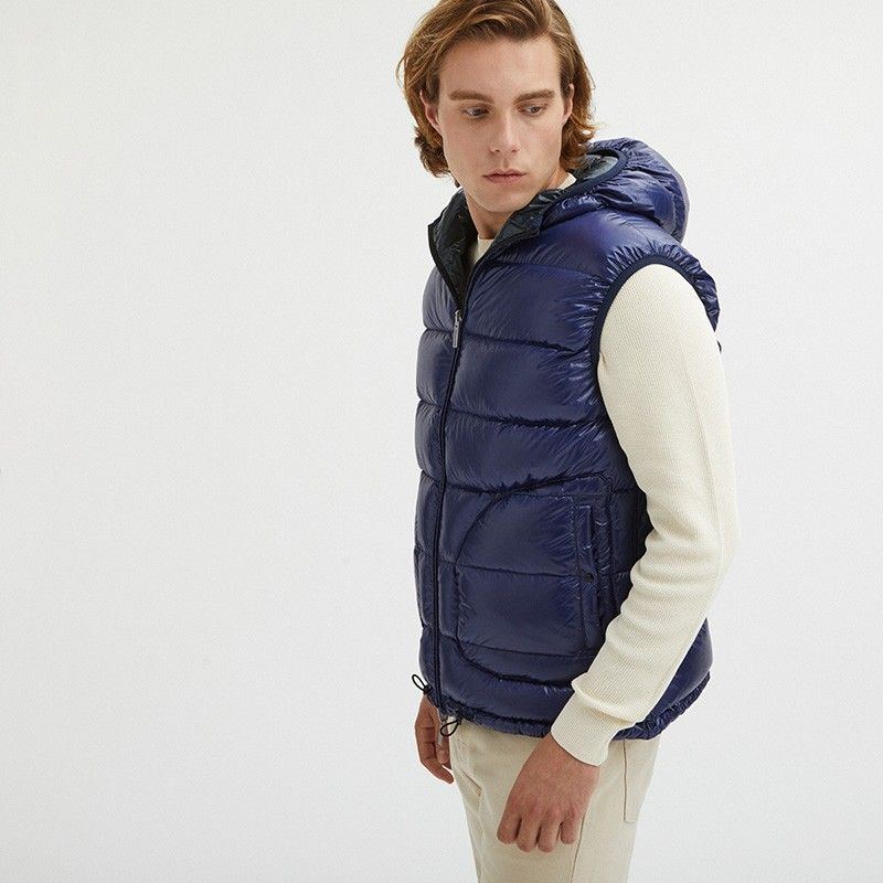 Centogrammi Blauw / Groen Omkeerbare Bodywarmer Heren