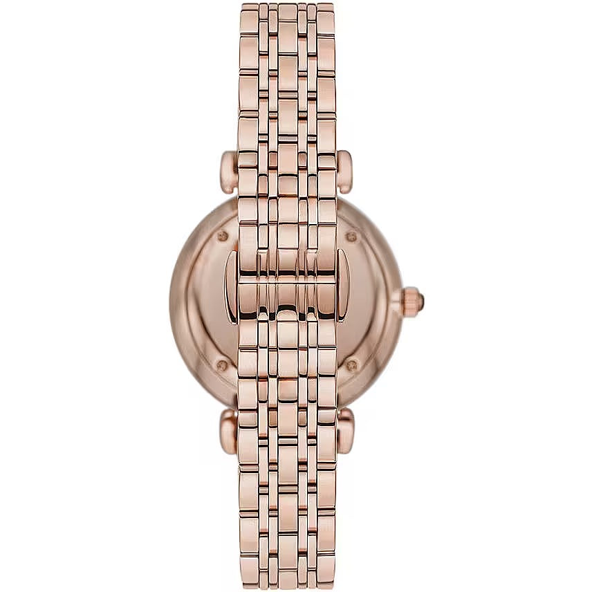 Emporio Armani Brons Stalen Quartz Horloge Dames