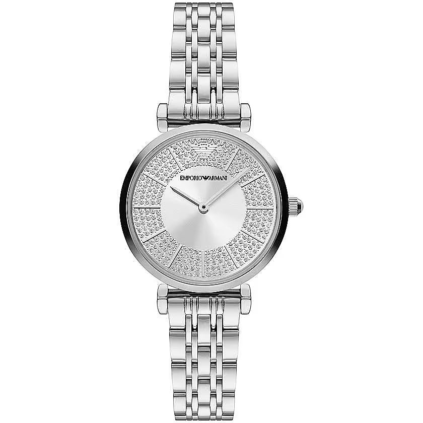 Emporio Armani Zilver Staal Quartz Dames Horloge