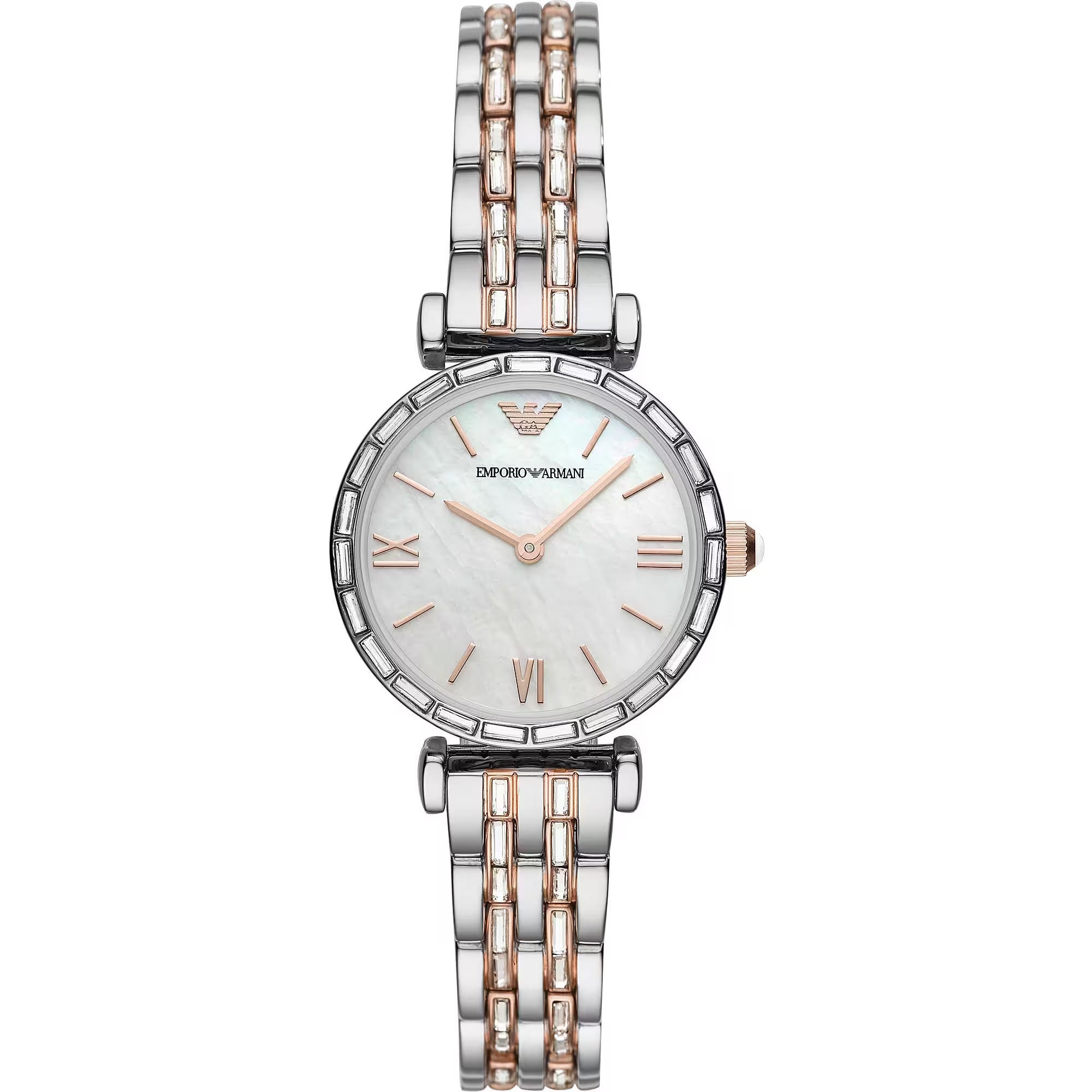 Emporio Armani Zilver Staal Quartz Dames Horloge